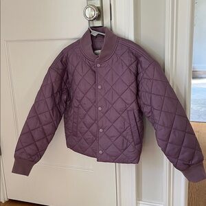 Gap kids Purple Quilted Bomber Jacket